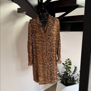 Karen Kane Textured Brown Dress